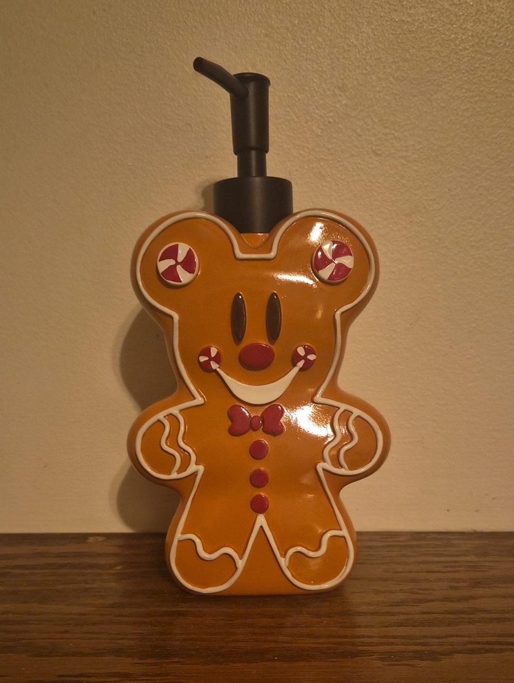 Gingerbread Mickey Mouse Soap Dispenser